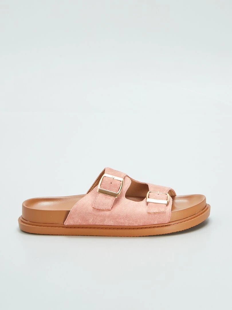 Sandales à double brides Rose