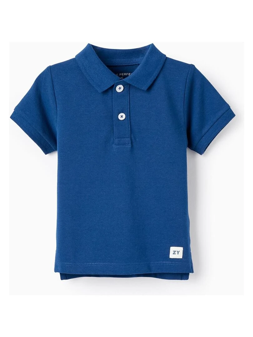 Polo en Piqué de Coton pour Bébé Garçon manches courtes EXPLORING AUSTRALIA Bleu foncé
