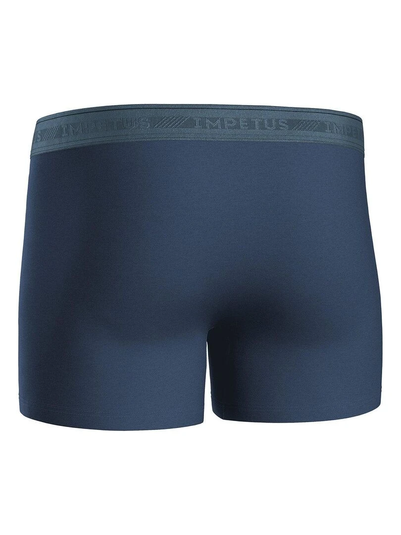 Pack de 3 boxers en coton bio   Bleu