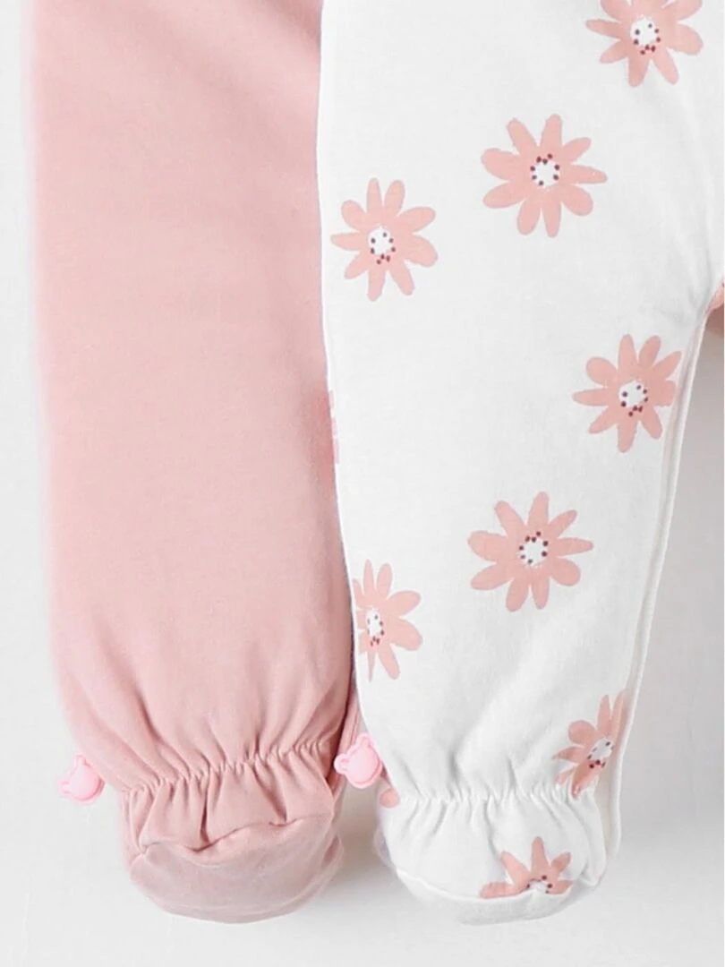 Set de 2 pyjamas 1 pièce  écru/blush   Noukie's   Rose
