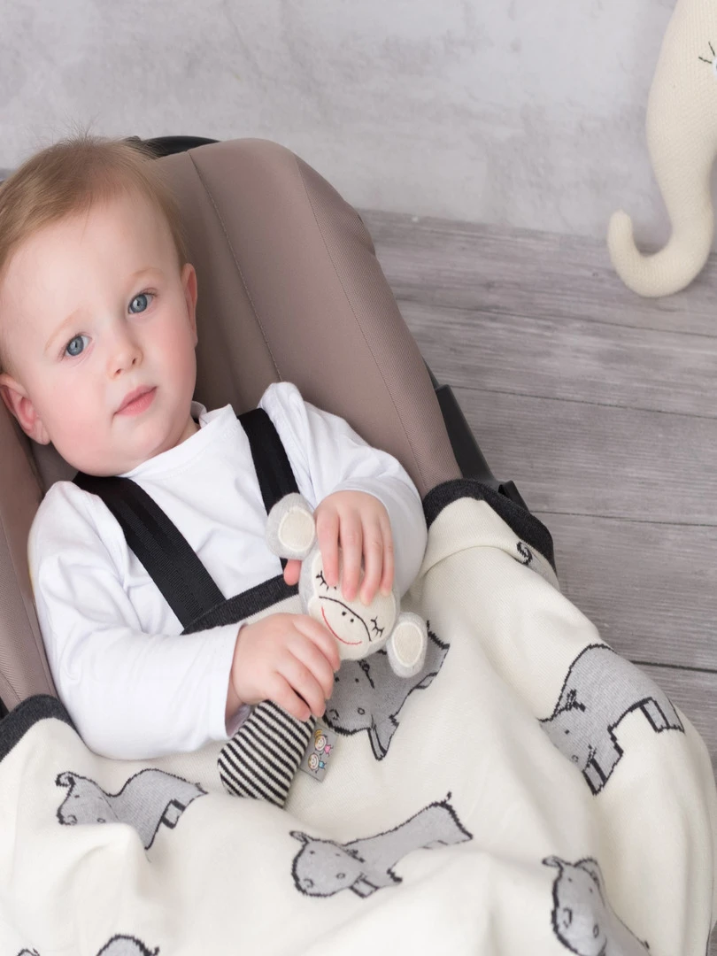 Hochet En Tricot De Coton  Singe   N/A