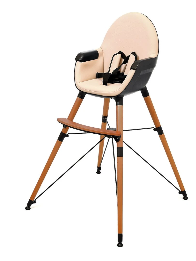 AT4   Chaise haute 3 hauteurs CONFORT   Marron caramel