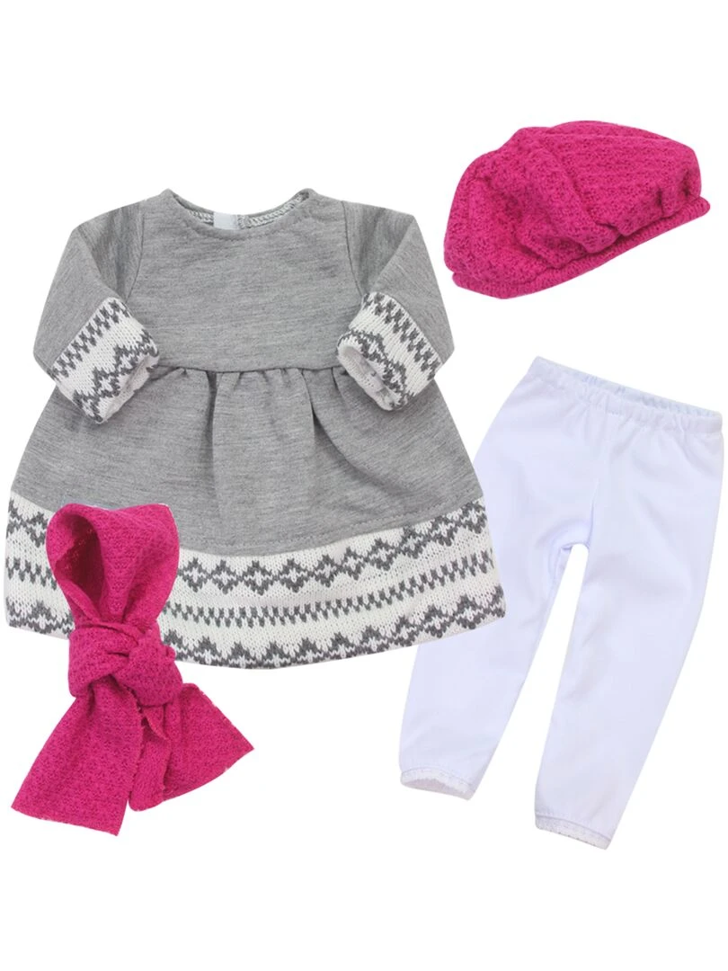 Sophia's par Teamson Kids Ensemble de vêtements pour poupées Fair Isle 18 pouces N/A