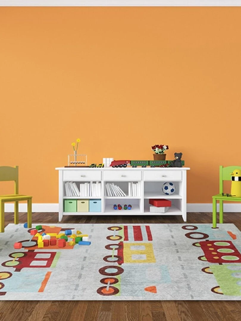 Tapis Coloré TRAIN Multicolore