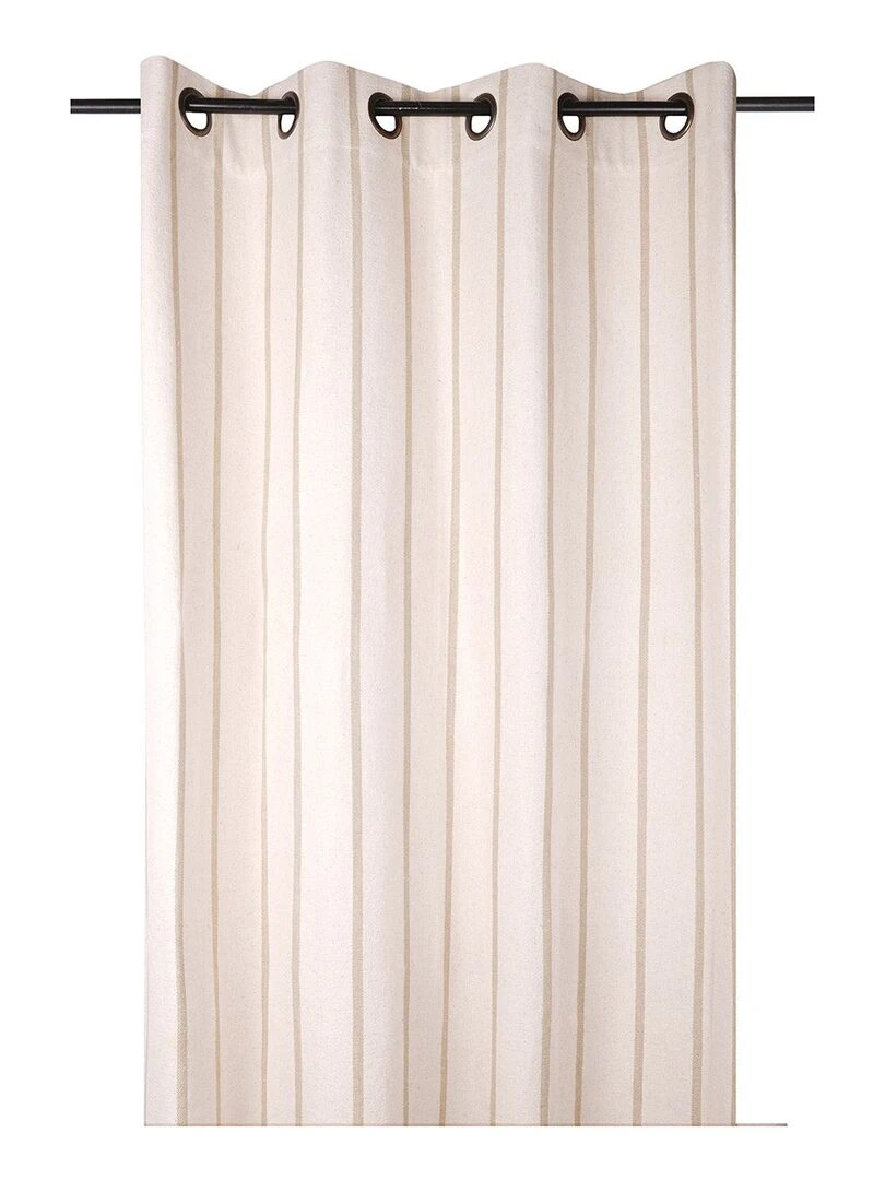 Rideau à œillets 135x260 cm St Trop lin coton Beige