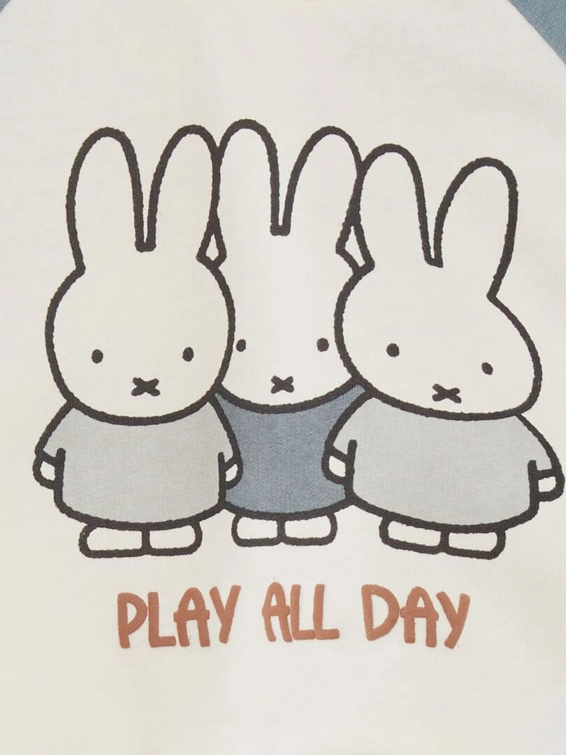 Sweat en molleton 'lapins'   Blanc