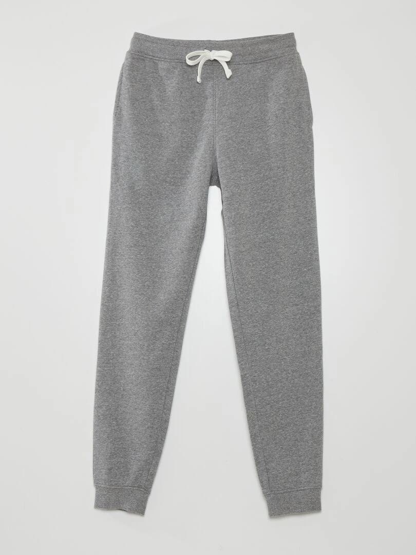 Pantalon jogging en molleton Gris foncé