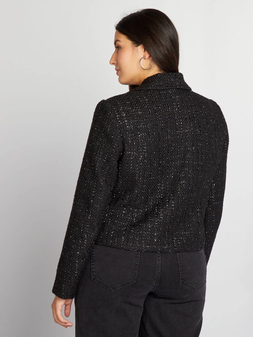 Veste en tweed   noir