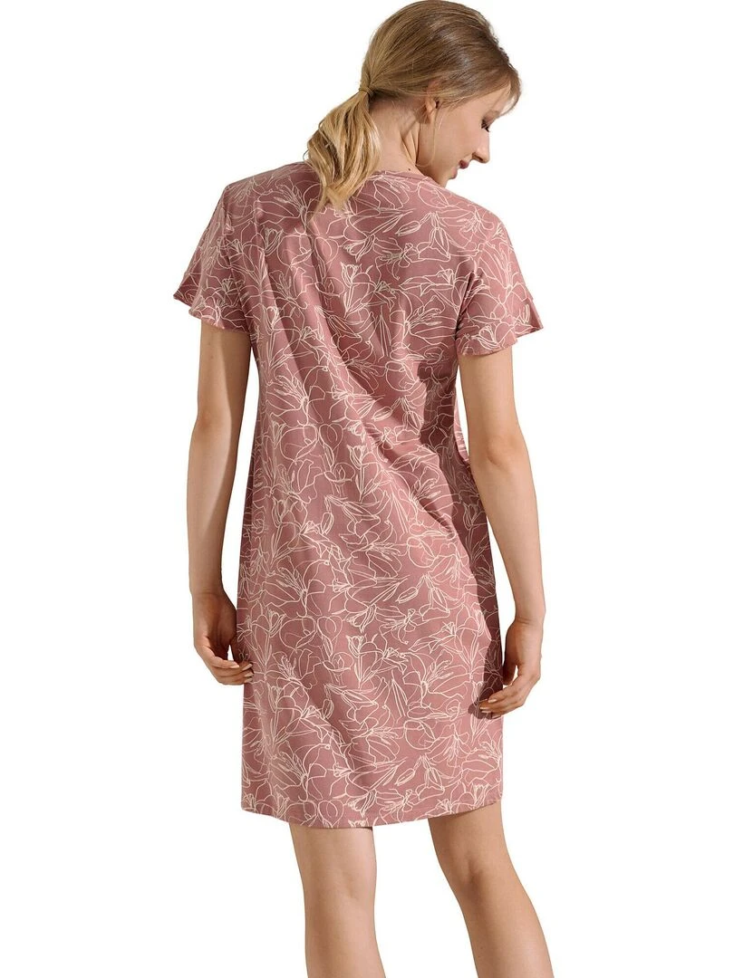 Chemise de nuit manches courtes Nina Rose