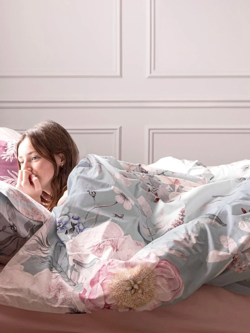 Housse de couette Soft bouquet "Happyfriday"   Blanc