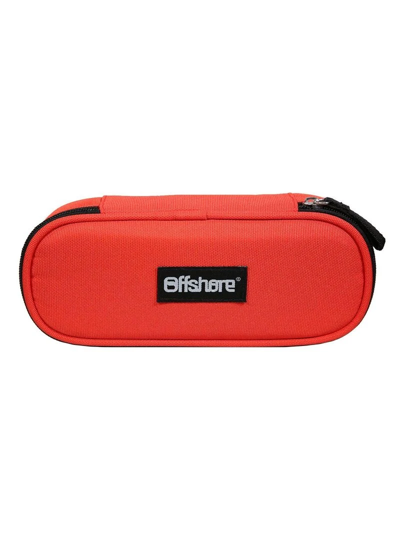 BAGTROTTER Trousse scolaire ovale Plumier Offshore Rouge Rouge
