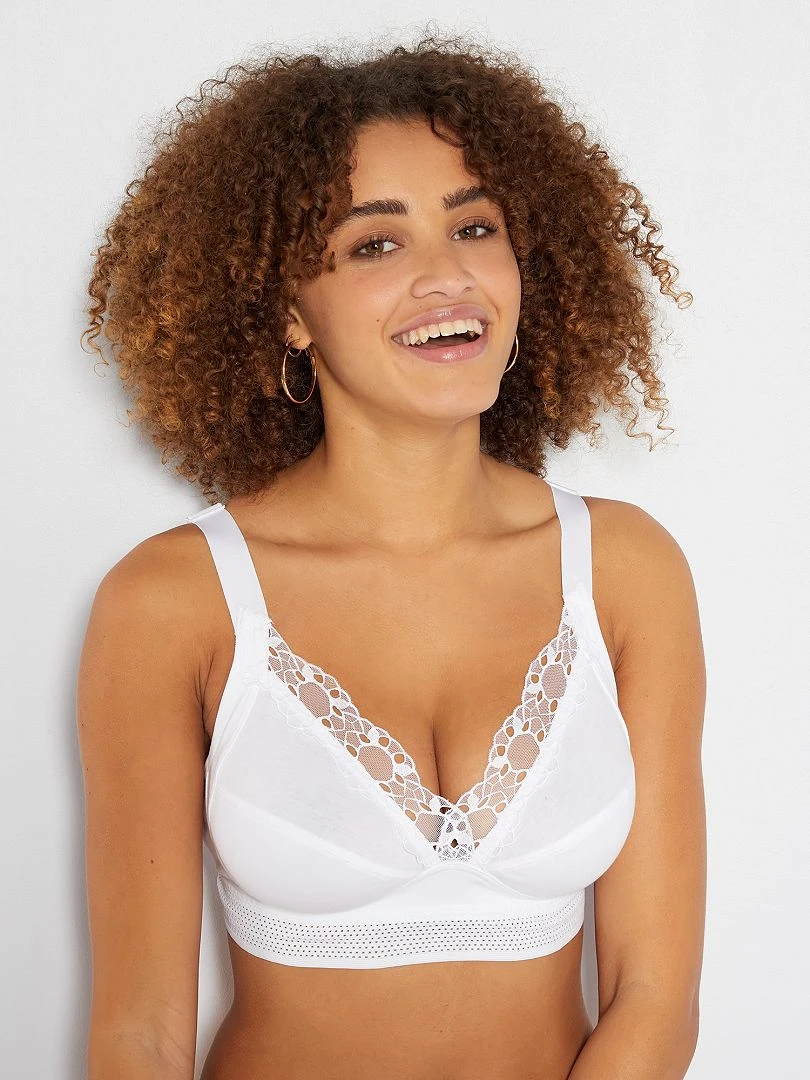 Soutien gorge Feel good support Bio 'Playtex'   blanc