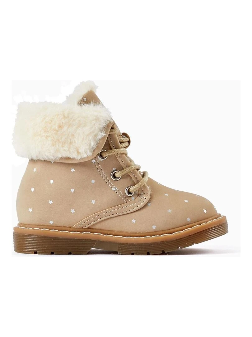 Bottes avec doublure en fourrure pour bébé fille 'Étoiles' NORTHERN CALLING Blanc