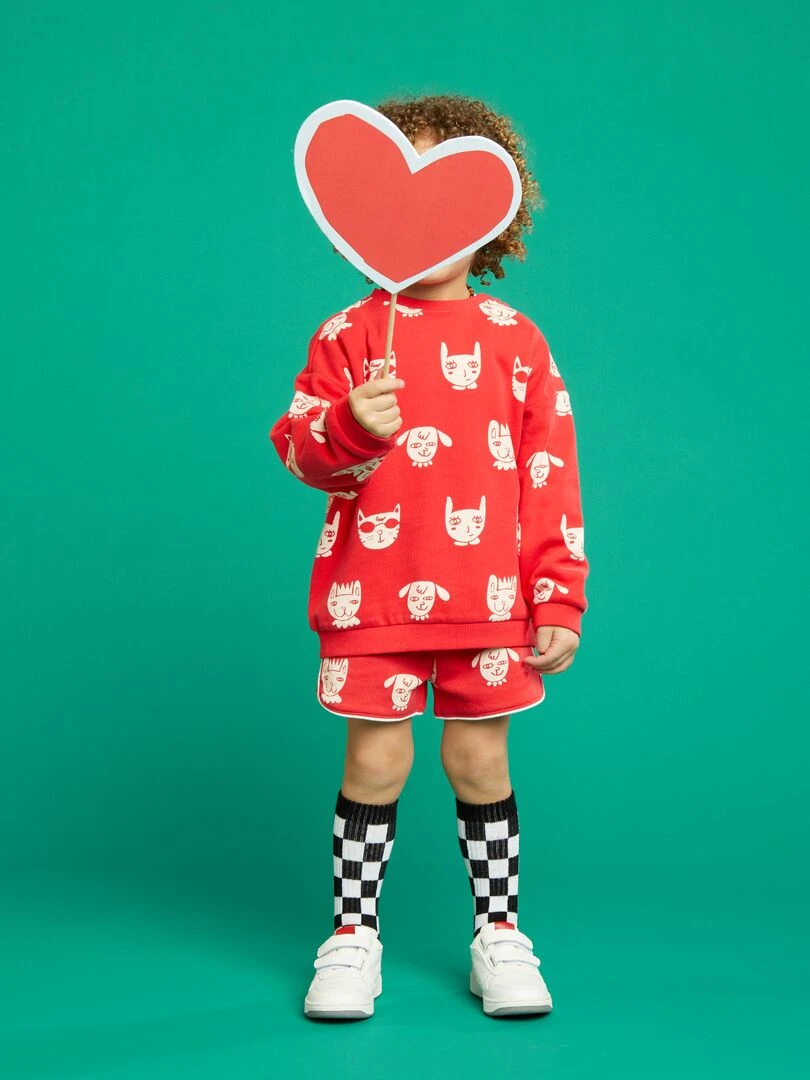 Sweat à col rond X Little Bad Wolf Rouge
