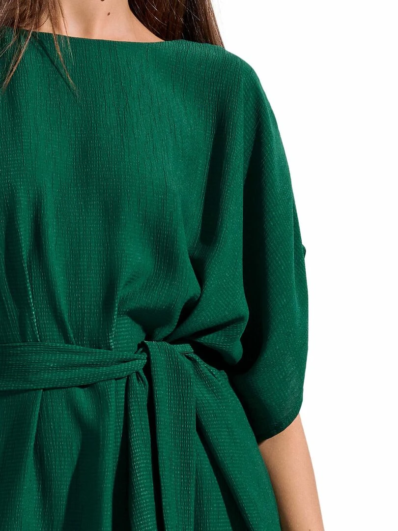 Robe estivale manches courtes Japan   Vert