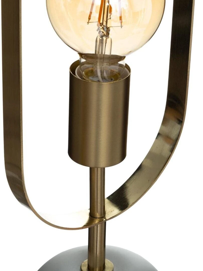Lampe droite base Effet marbre Jaune