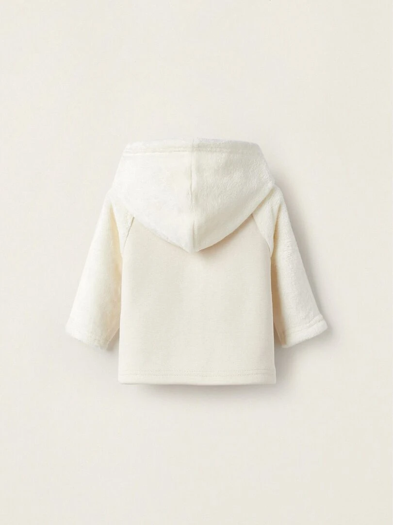 Manteau avec Fourrure et Capuche pour Nouveau Né  SUNRISE BLISS   Beige clair