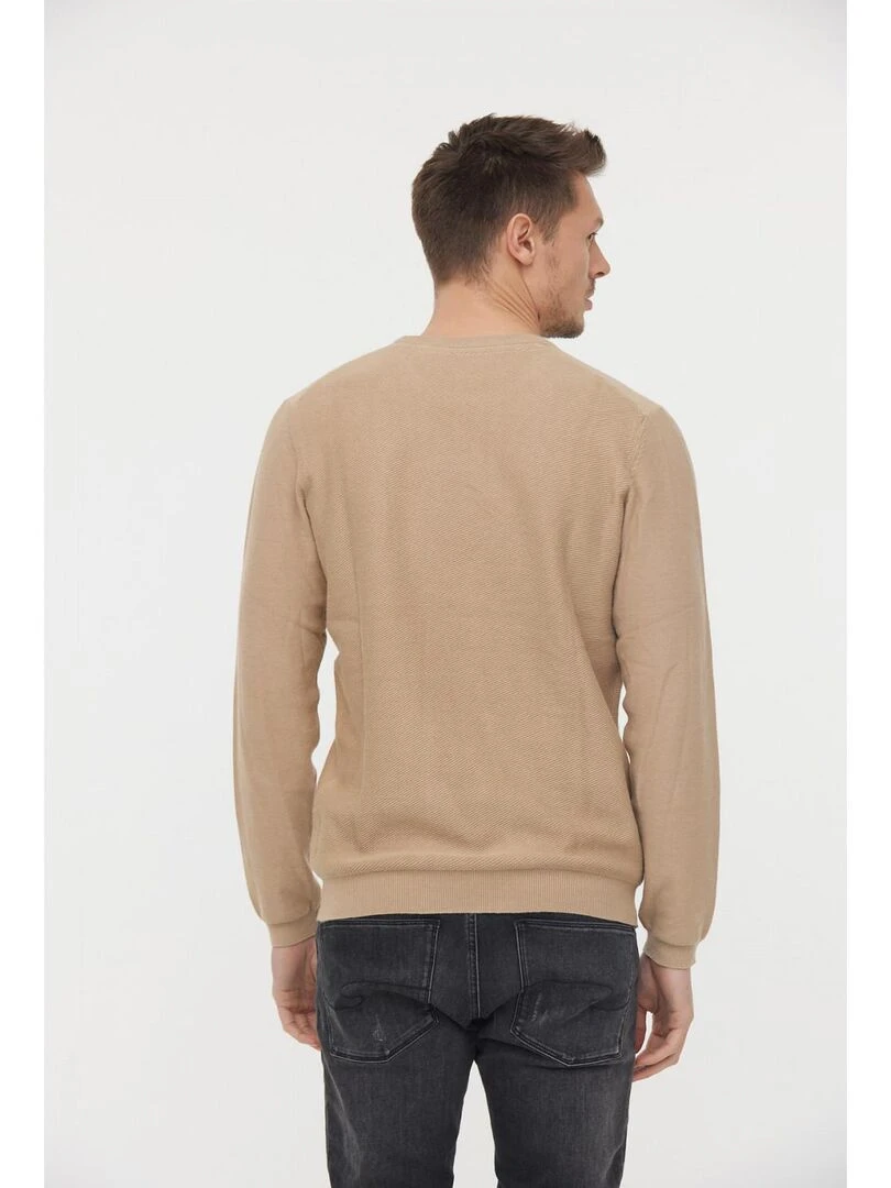 Lee Cooper   Pull coton regular CIRO   Beige argile