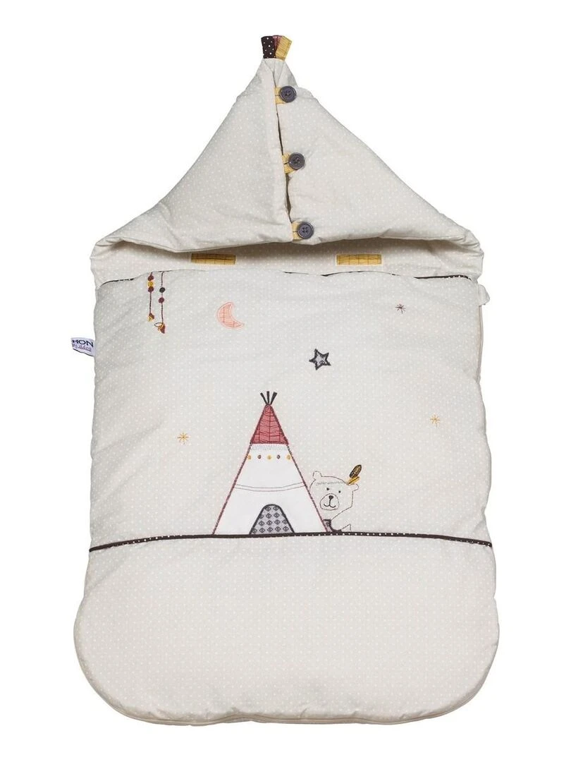 Nid d'ange Nomade bébé 0 3 mois en coton beige SAUTHON Beige