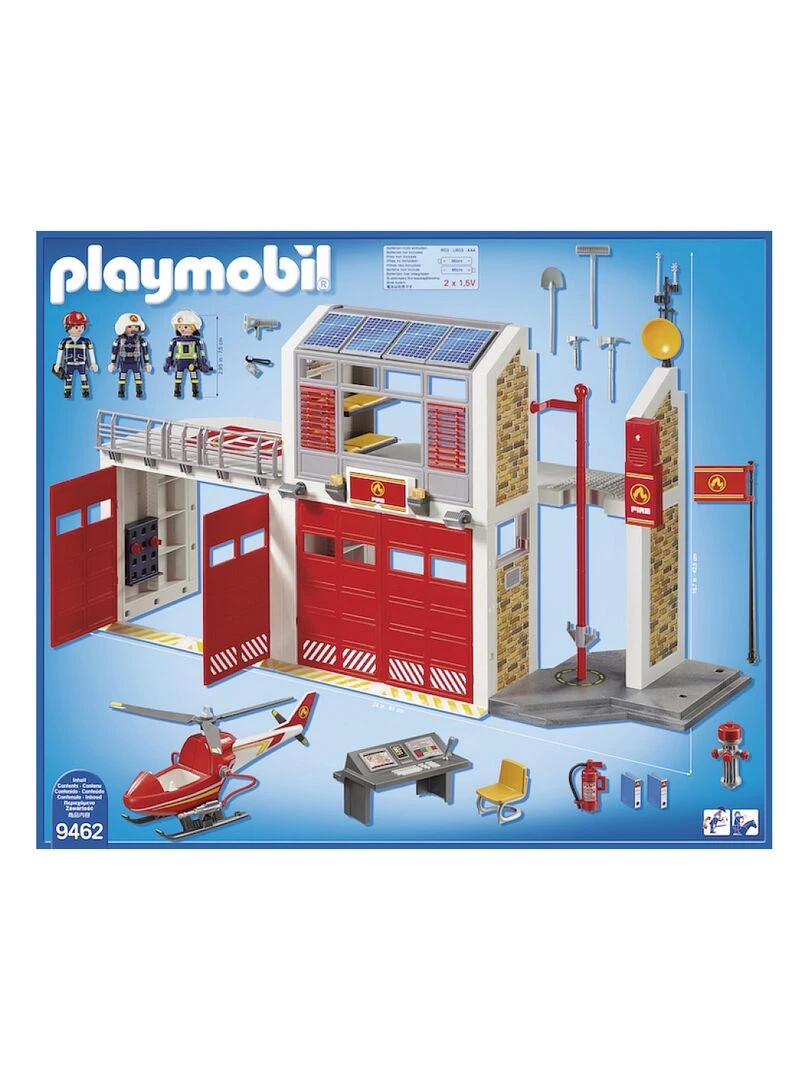 9462 'playmobil' Caserne De Pompiers Avec Hélicoptère 1218   N/A