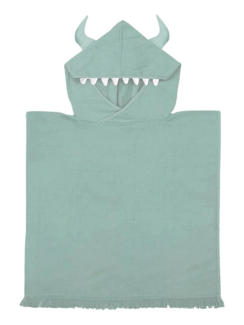 Poncho de plage vert monstre (3 ans et +) Vert