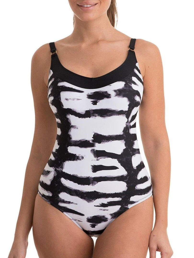 Maillot de bain 1 pièce gainant sans armatures Lirio Blanc