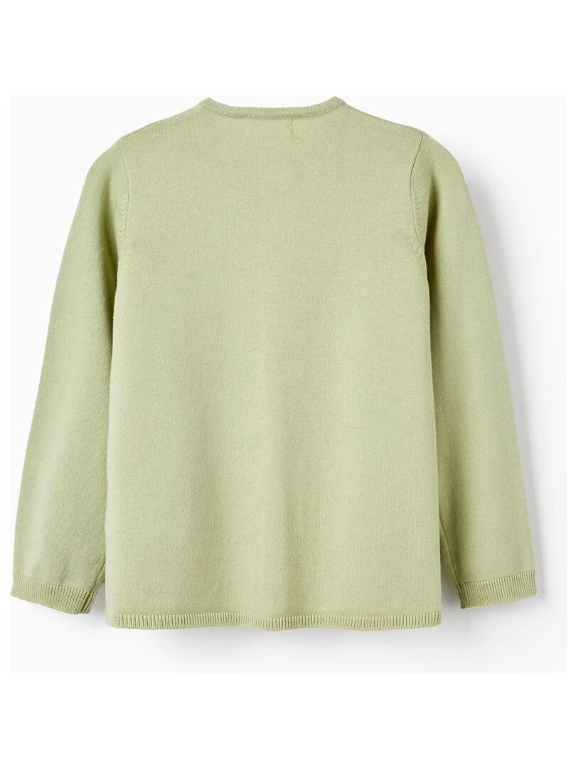 Gilet en Maille pour Fille Vert clair