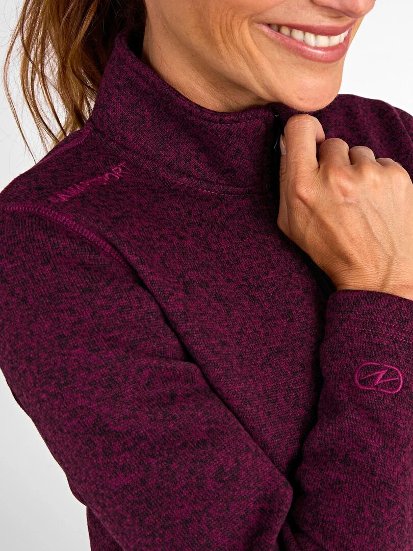 Polaire col montant Thermolactyl femme   DamartSport   Violet prune