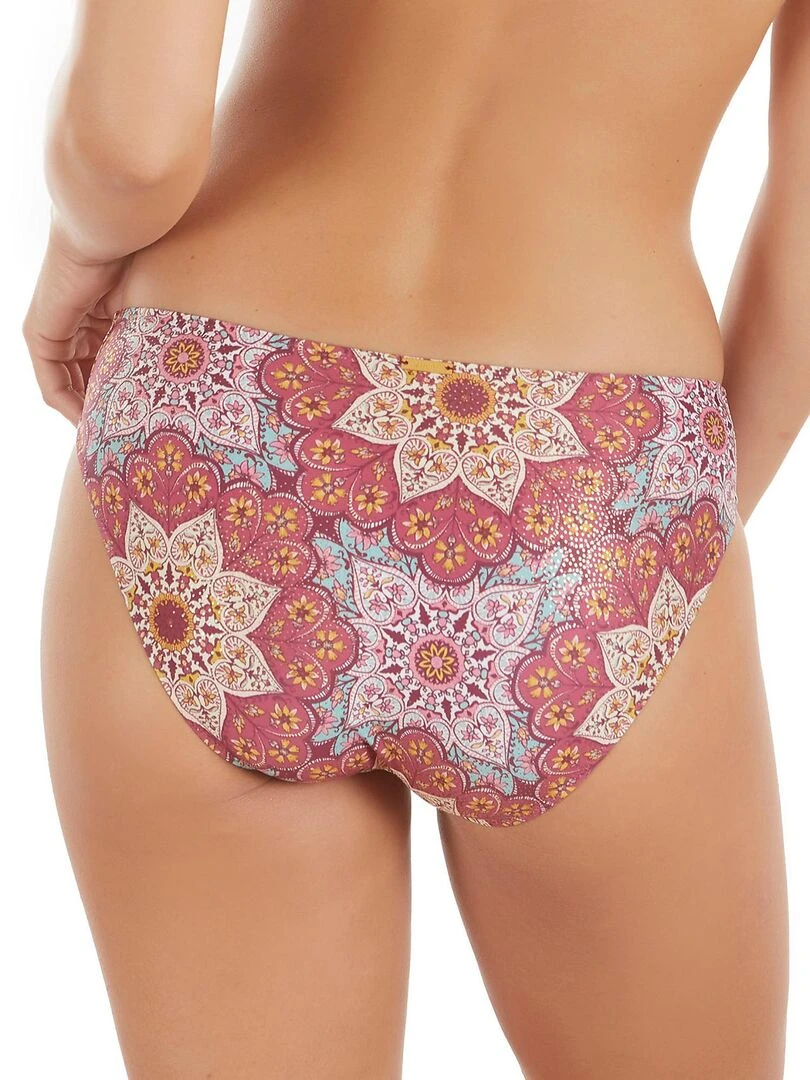 Bas maillot de bain bikini Mandala Violet prune