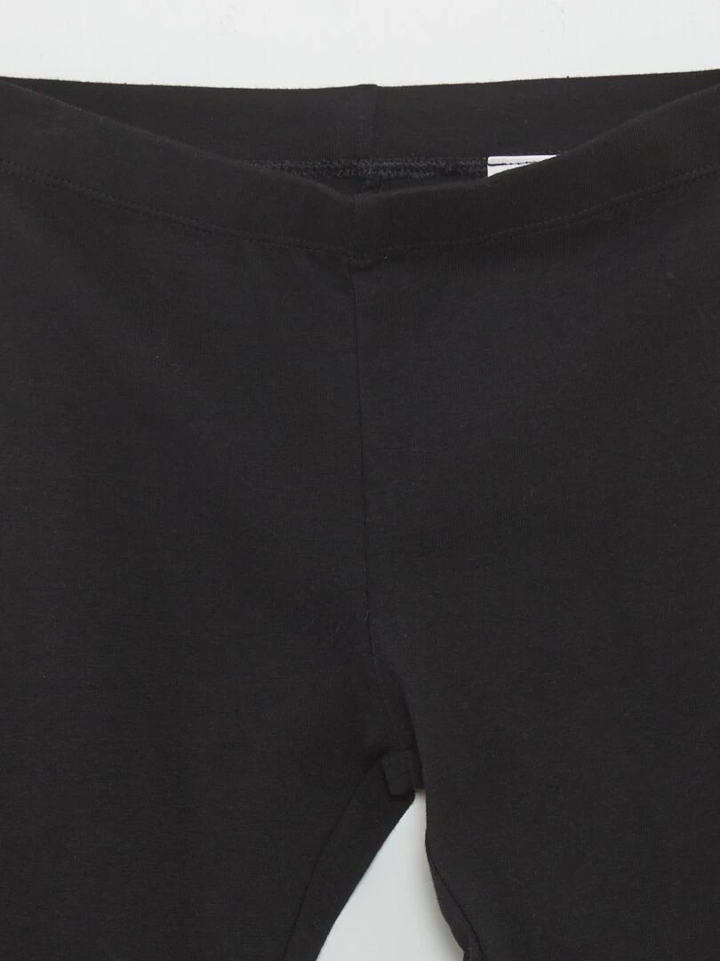 Legging stretch à coupe 3/4 sous genou noir