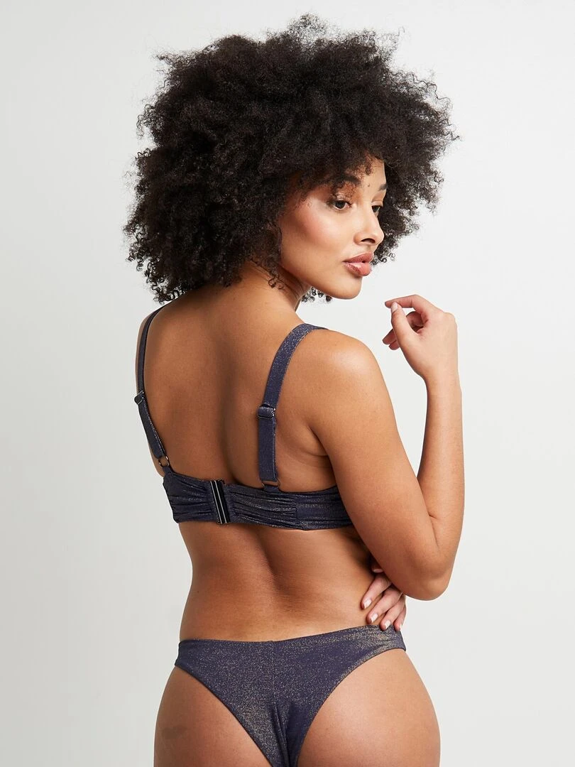 Maillot de bain triangle basque Magie RougeGorge Lingerie Gris