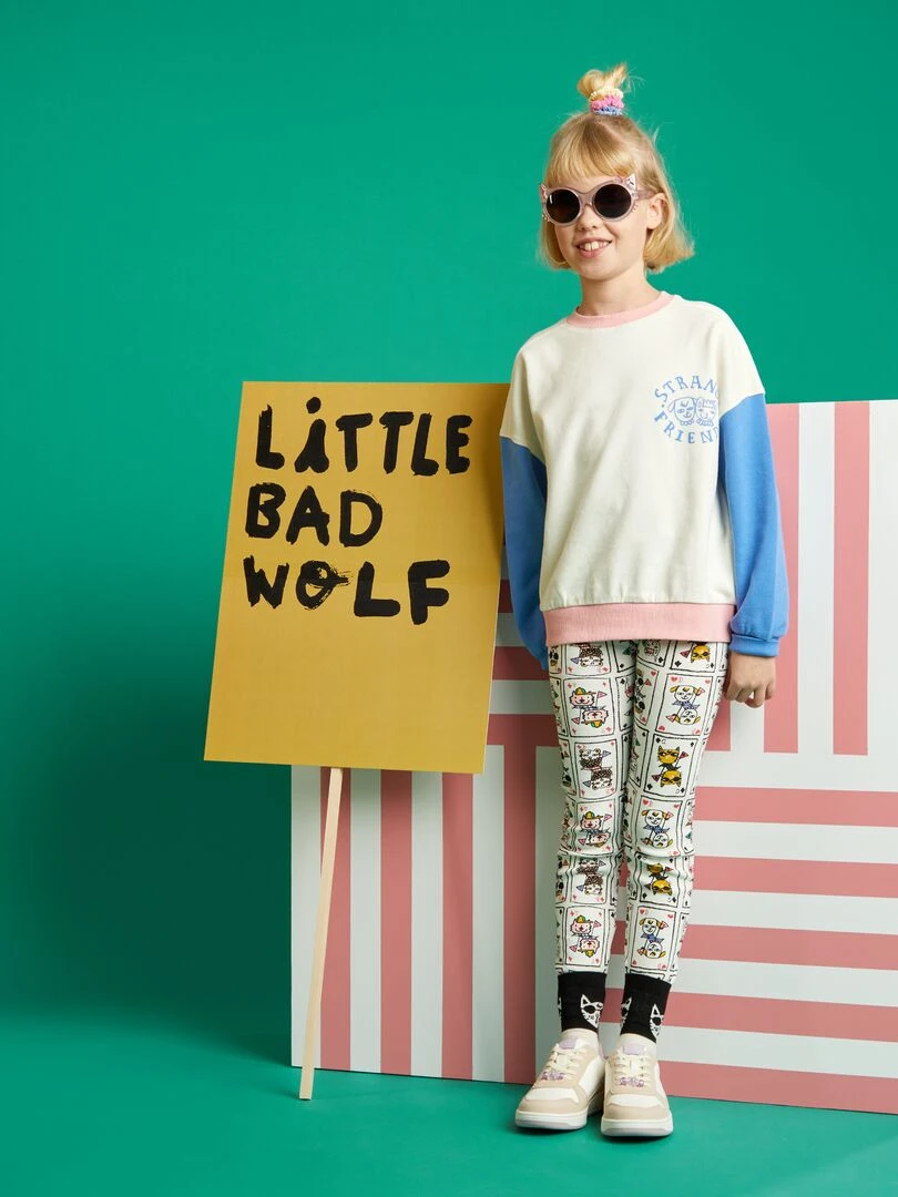 Legging côtelé X Little Bad Wolf Blanc