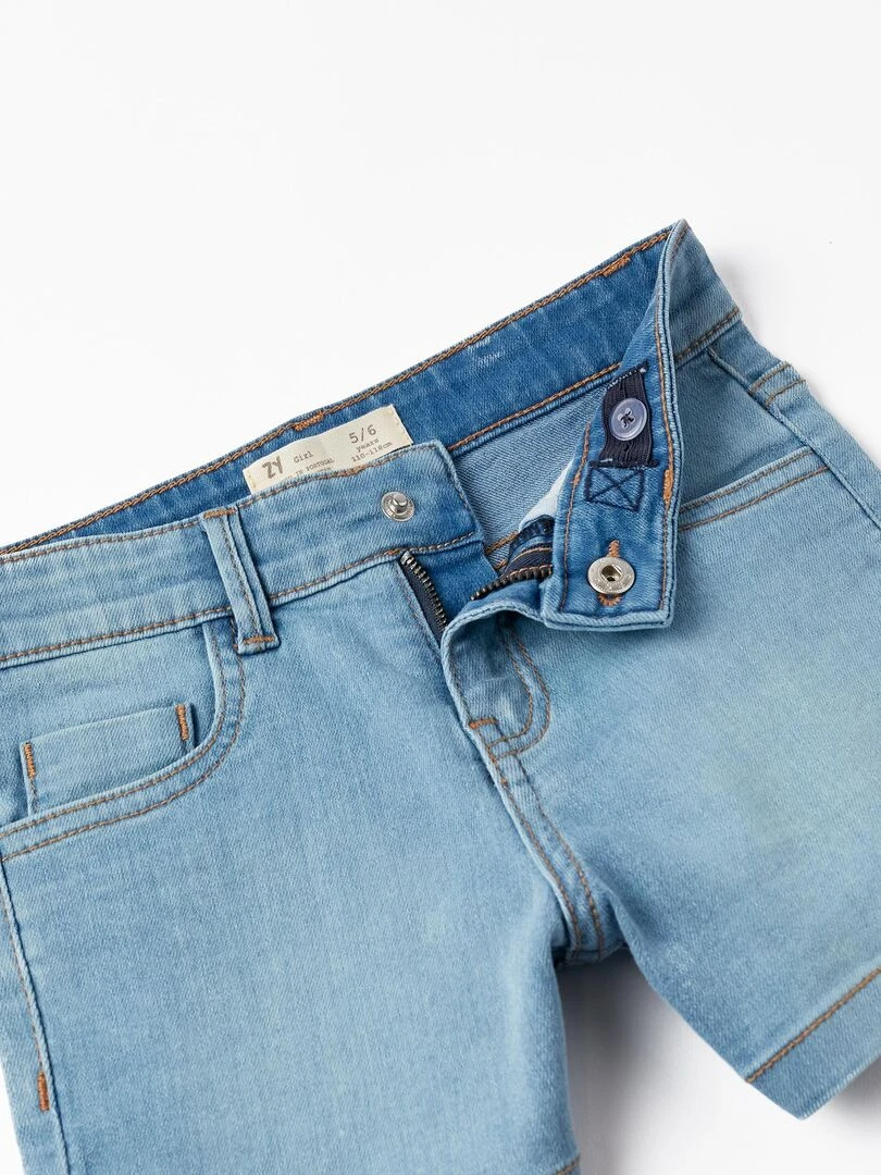 Shorts en jean pour fille  THE WAVE TRIBE   Bleu clair