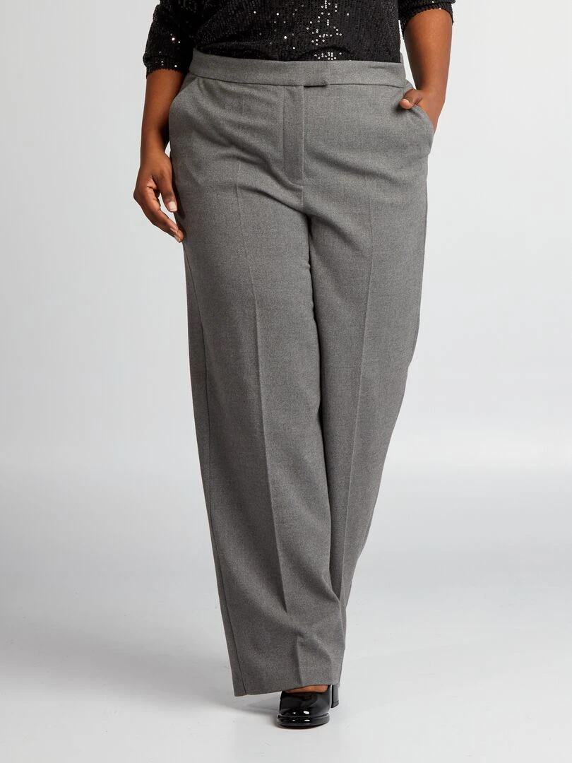 Pantalon de costume en lainage   Gris