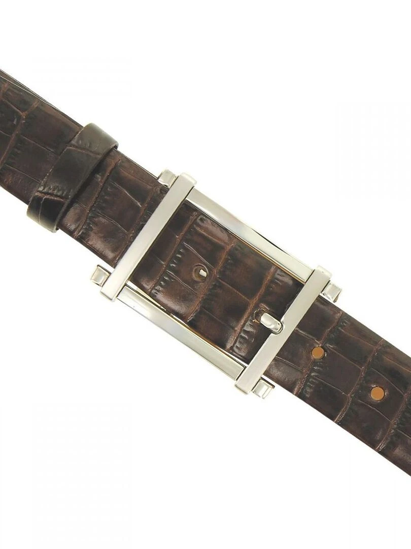Ceinture cuir GINO Marron