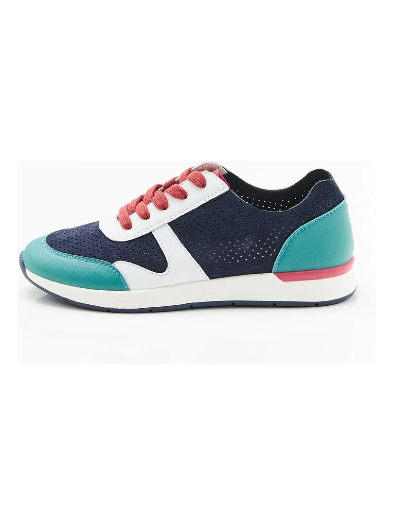 Tennis aspect nubuck légères Amortyl Damart Bleu marine