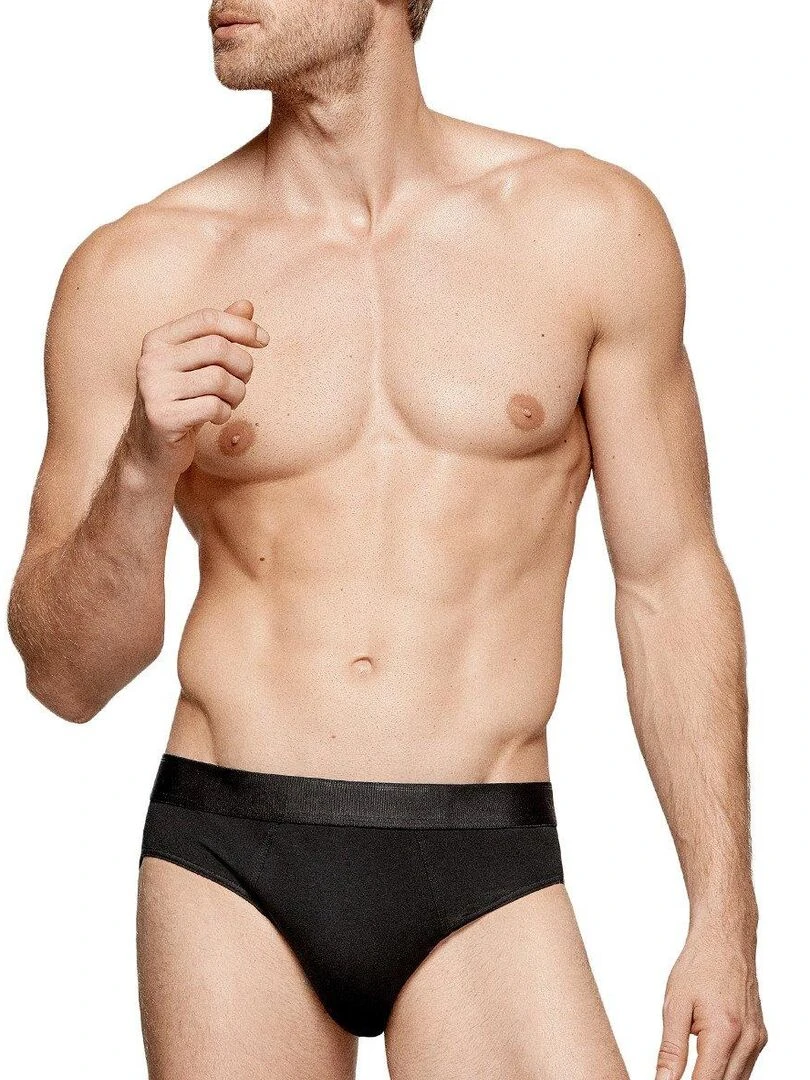 Slip coton Executive Noir