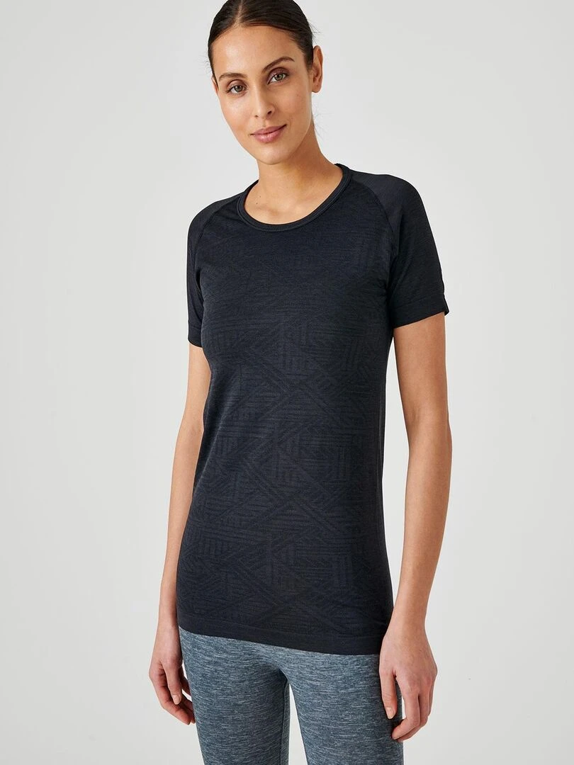 T shirt Dynamic Climatyl femme DamartSport Noir