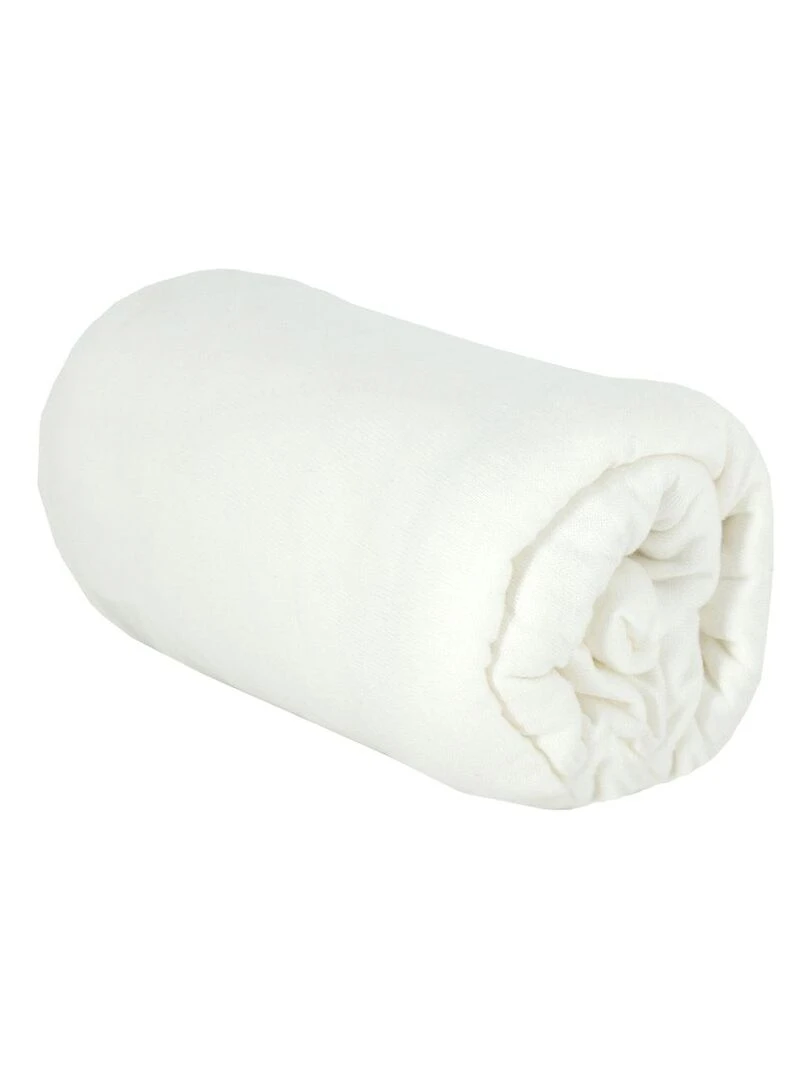 Drap housse bébé 70x140 cm Blanc