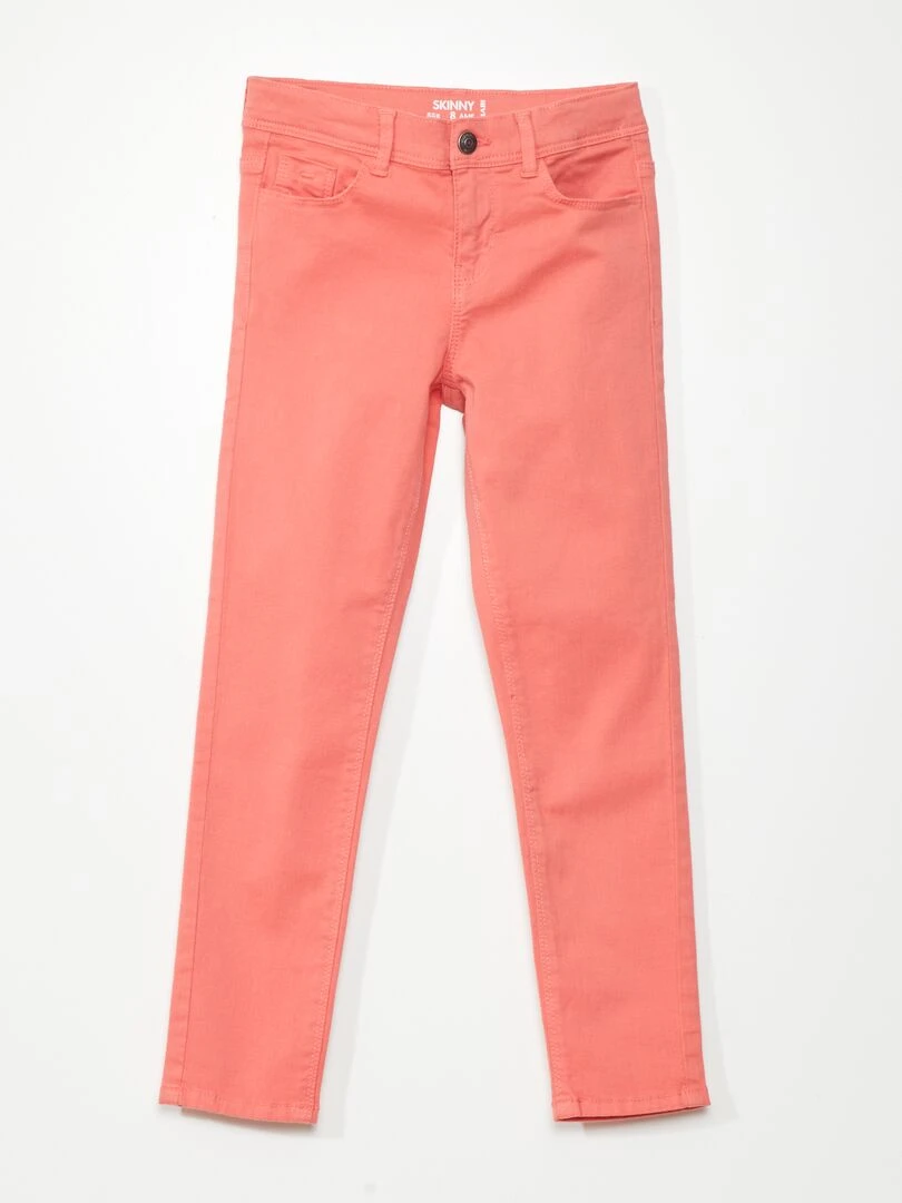 Jean skinny 5 poches Orange