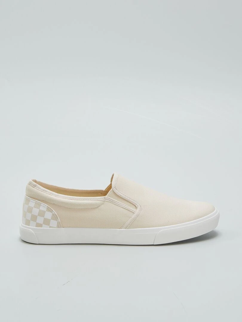 Baskets type 'slip on' Beige