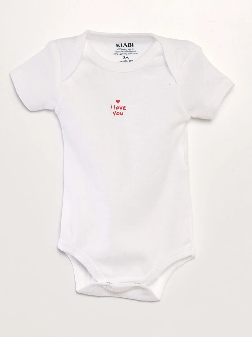 Lot de 3 bodies   BLANC