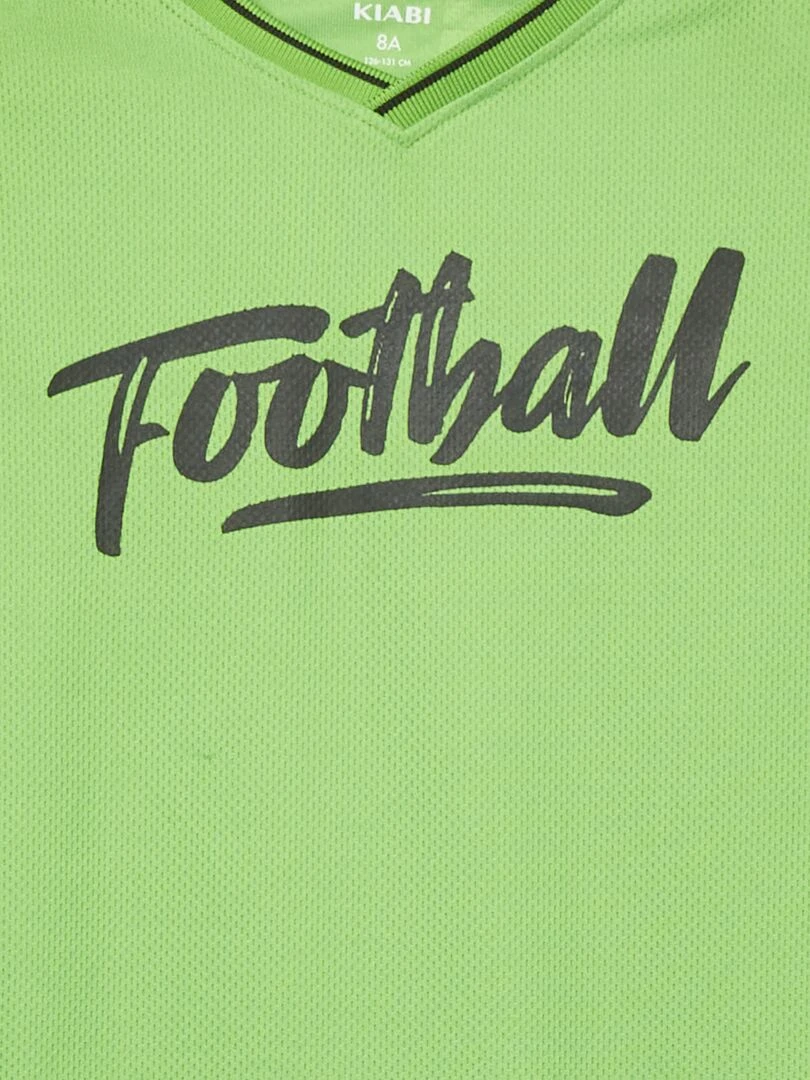 T shirt à manches courtes en mesh Vert