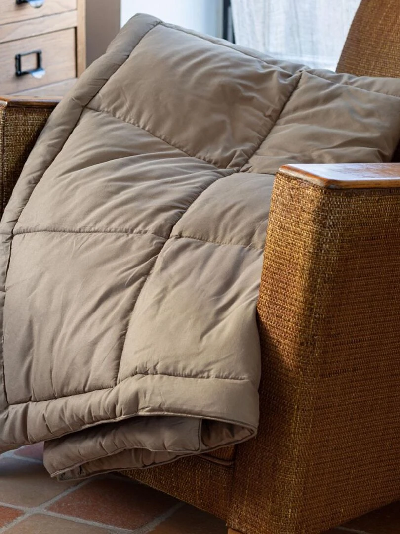 Édredon Effet duvet Taupe