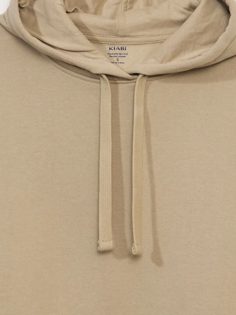 Short à rayures en lin mélangé   Beige