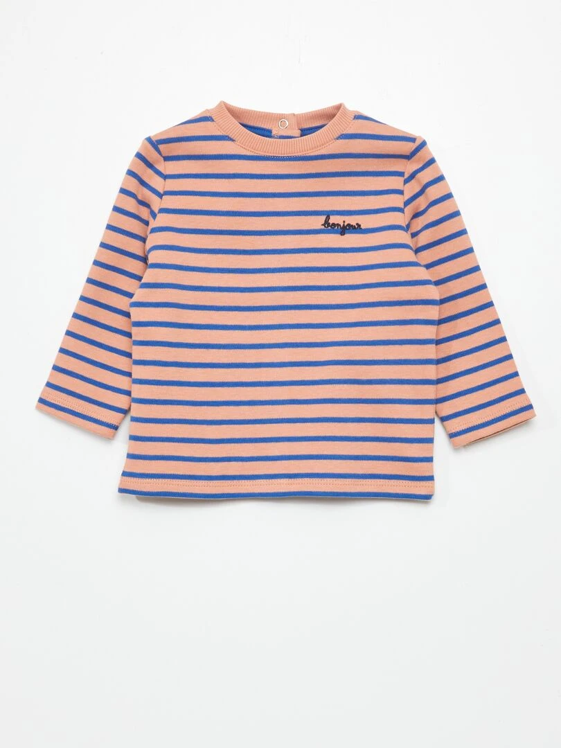 T shirt à manches longues Rose