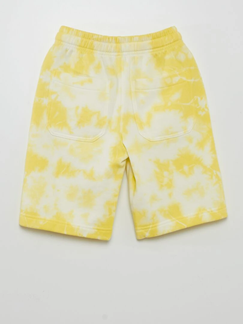 Bermuda en molleton   Jaune