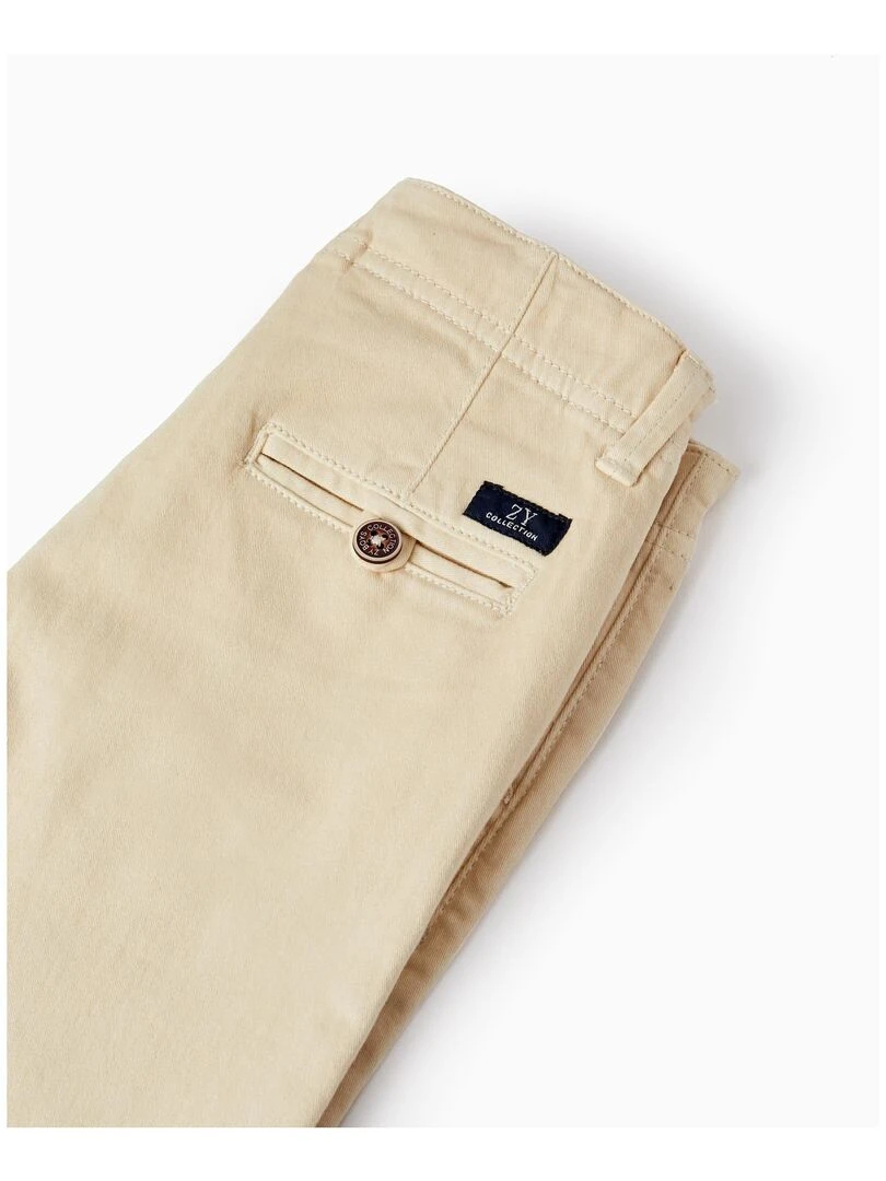 Shorts Midi en Sergé de Coton pour Garçon 'B&S'  BROTHERS&SISTERS   Beige clair