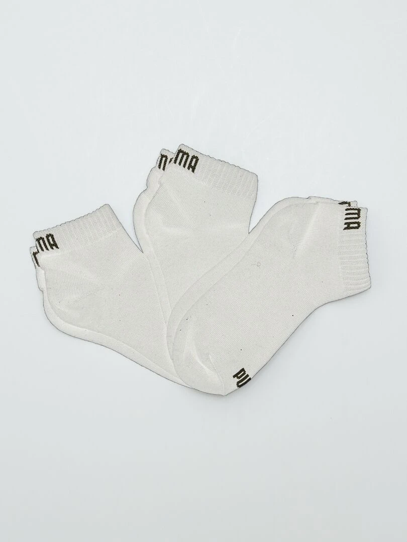 Lot de 3 paires de chaussettes 'Puma' BLANC