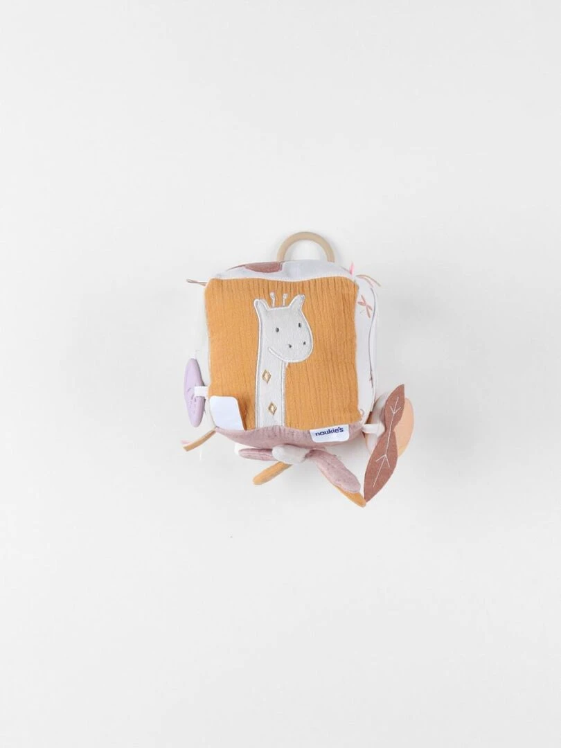 Cube d'activités Babou & Kendi en Veloudoux   Noukie's   Beige